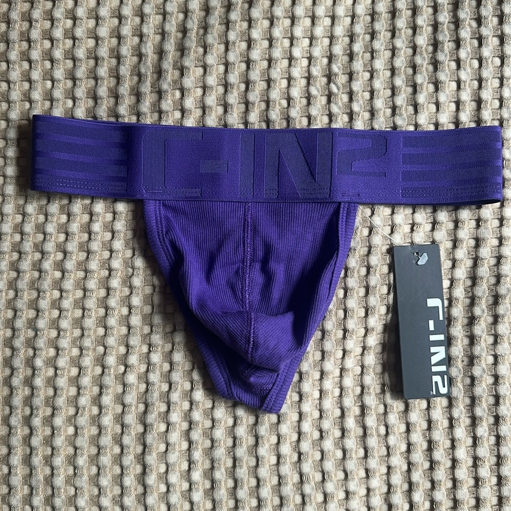 C-In2 Hard Core Collection Purple Thong
